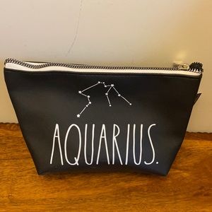 NEW Rae Dunn, double sided Cosmetic/Travel/Accessory bag. Zodiac Sign “Aquariu…